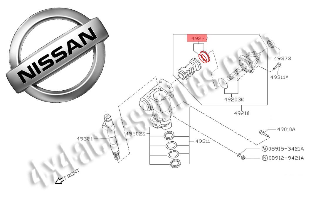 Boîtier De Direction Pour Nissan Terrano 1 - Modèle 2.7 TD 8V Turbo 4x4, Diesel, Occasion En Bon état