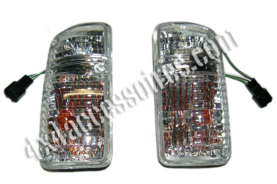 Ensemble Phares LED Avant 7 Pouces Pour Nissan Patrol Y60 Safari - Projecteurs DRL Chrome 12V-24V Avec Halo RGB