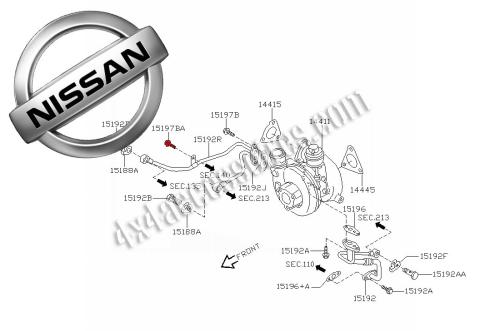 VIS DE FIXATION DE CONDUITE D'EAU ET D'HULE DU TURBO SUR MOTEUR PATROL Y61 3.0L