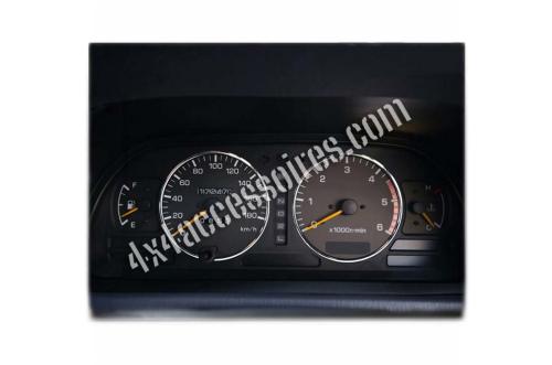 ANNEAUX DE CADRANS DE TABLEAU DE BORD ALUMINIUM FINITION CHROME LAND CRUISER SERIE 9