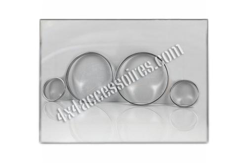 ANNEAUX DE CADRANS DE TABLEAU DE BORD ALUMINIUM FINITION CHROME PATROL Y61