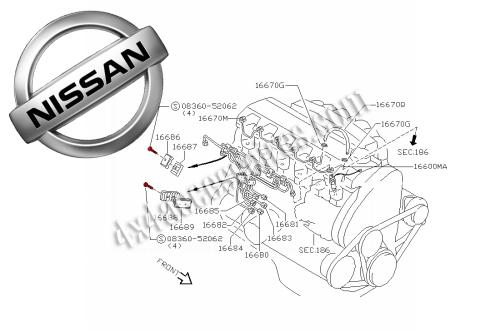 VIS DE BRIDES DE TUBES D'INJECTEURS PATROL Y60 / Y61 2.8L