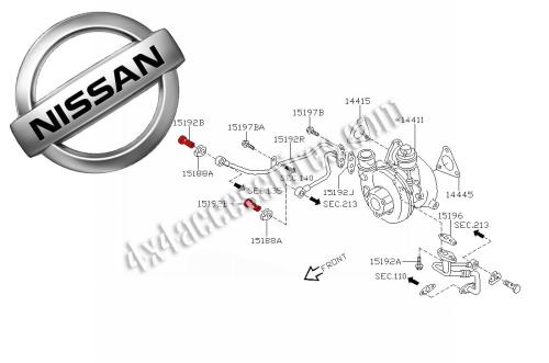VIS BANJO DE CONDUITE DE LUBRIFICATION ET REFROIDISSEMENT TURBO PATROL Y61 3.0L