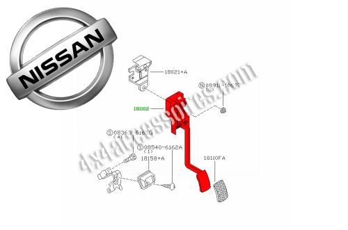 PÉDALE D'ACCÉLÉRATEUR COMPLÈTE TERRANO II