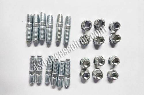 KIT 12 GOUJONS + 12 ÉCROUS FREINÉS POUR MOYEUX MANUELS AVM NISSAN PATROL Y60 / Y61