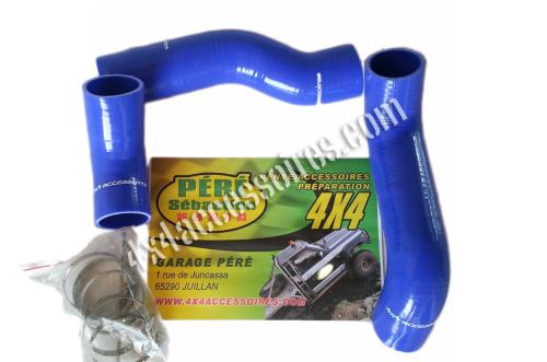 KIT 3 DURITES SILICONE BLEUES DE TURBO PATROL Y61 2.8L TD6