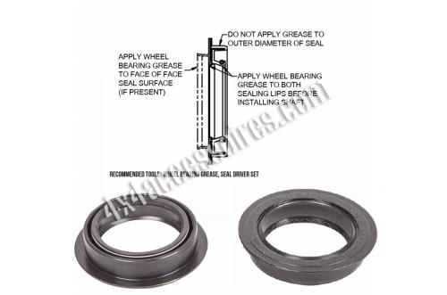 JOINT SPI RENFORCÉ DE PONT AVANT SUR DEMI-ARBRE DE ROUE PATROL Y60 /Y61 (PAIRE)