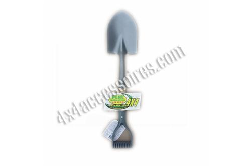 PELLE MÉTAL RONDE MANCHE EN BOIS POIGNÉE PLASTIQUE - 67 CM