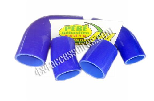 KIT 4 DURITES SILICONE BLEUES DE TURBO PATROL Y61 3.0L