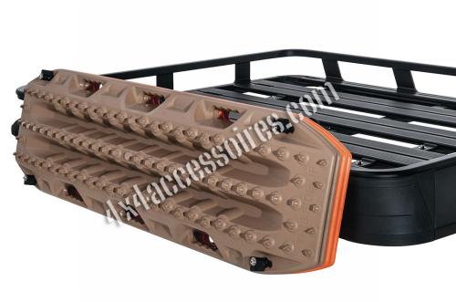 SUPPORT LATÉRAL DE PLAQUES MAXTRAX POUR GALERIE ET PLATEAU ET SUR BARRES VORTEX RHINO RACK