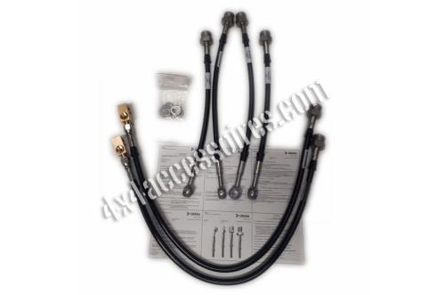 KIT 6 DURITES DE FREIN GOODRIDGE POUR NISSAN PATROL Y60 + 5 cm - TÜV