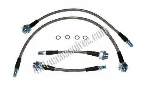 KIT 4 DURITES DE FREIN GOODRIDGE POUR TOYOTA HZJ75 (TAMBOURS AR) +5 CM