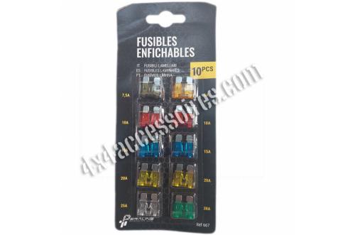 FUSIBLES ENFICHABLES STANDARDS 10 PIECES
