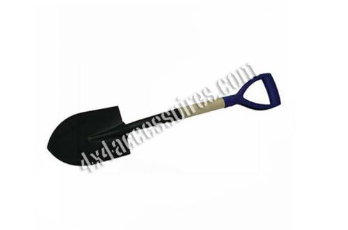 PELLE MÉTAL RONDE MANCHE EN BOIS POIGNÉE PLASTIQUE - 71 CM