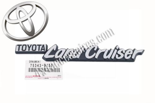EMBLEME TOYOTA LAND CRUISER SUR L'AILE SÉRIE 4
