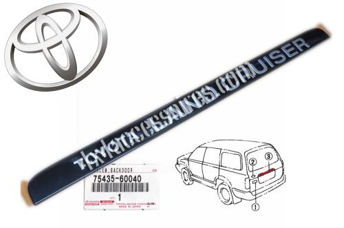 EMBLEME BAGUETTE DE HAYON - TOYOTA LAND CRUISER - HDJ80