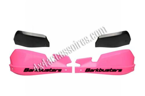 COQUES DE PROTÈGE-MAIN VPS ROSES ET DÉFLECTEURS NOIRS BARKBUSTERS