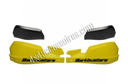 COQUES DE PROTÈGE-MAIN VPS JAUNES ET DÉFLECTEURS NOIRS BARKBUSTERS