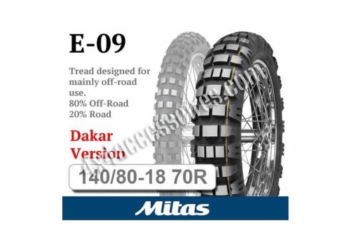 E-09 DAKAR YELLOW MITAS 140/80R18-70R TL