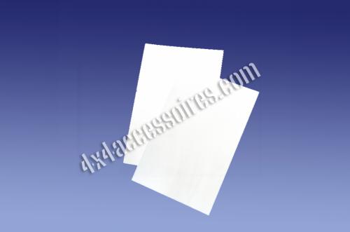 BAVETTES BLANCHES SEMI-RIGIDES (PAIRE) 325 X 495MM