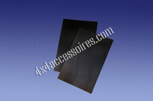 BAVETTES NOIRES SEMI-RIGIDES (PAIRE) 325 X 495MM