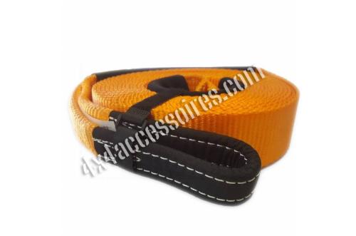 SANGLE PLATE - ROUGE - (BOUCLE-BOUCLE) 12T - 9M - 4X4ACCESSOIRES.COM 