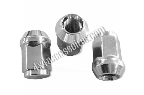 ÉCROU DE ROUE CONIQUE 60° CHROMÉ 12x1.25 TETE HEXAGONALE DE 19