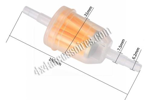 FILTRE A ESSENCE OU MISE A L'AIR UNIVERSEL Ø: 6 ET 7.5 mm