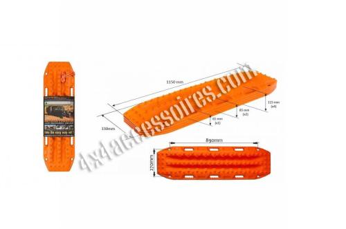 PLAQUE DE DÉSENSABLAGE MAXTRAX GÉNÉRATION 2 ORANGE (LA PAIRE)