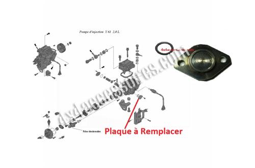 PLAQUE D'AVANCE MODIFIÉE + JOINT POUR PATROL Y61 TD6