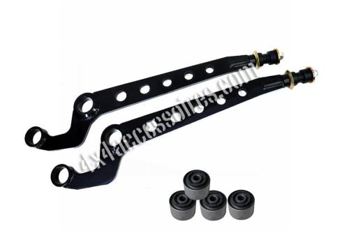 PAIRE DE TIRANTS AVANT MODIFIÉS PATROL Y60 / Y61 +10CM AVEC SILENTBLOCS STANDARD
