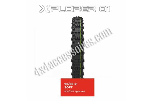 XPLORER 01 - ENDURO - REBEL TYRES - SOFT - 90/90-21-54H - TT/TL