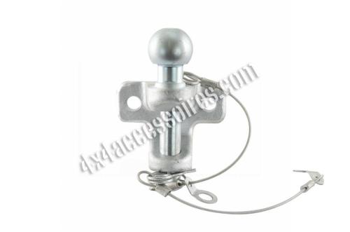 CROCHET ATTELAGE RENFORCÉ DOUBLE USAGE "MIXTE" 50 MM - 3.5 T SUR BOULE