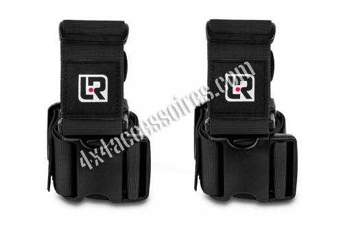 2 SANGLES NOIRES DE REMPLACEMENT POUR MOTOBAG 31 L - LONE RIDER