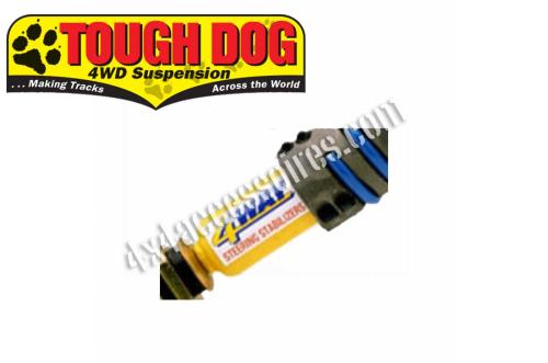 AMORTISSEUR DE DIRECTION TOUGH DOG AVEC RETOUR AU CENTRE POUR L200 ET PAJERO ET CJ7 / CJ8 DE 1982 à 1985 AVEC DIRECTION ASSISTEE