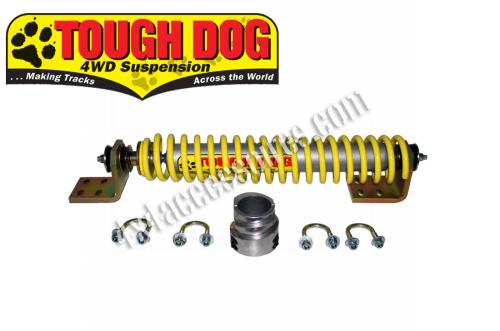 AMORTISSEUR DE DIRECTION EXTRÊME TOUGH DOG AVEC RETOUR AU CENTRE PATROL Y60/Y61 AVEC BRIDES