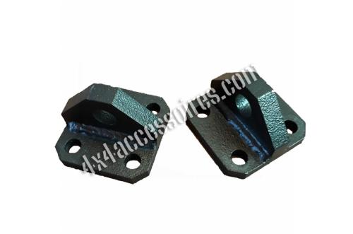 PAIRE DE SUPPORTS DE MANILLE POUR PARE-CHOC 80X80 SANS PEINTURE