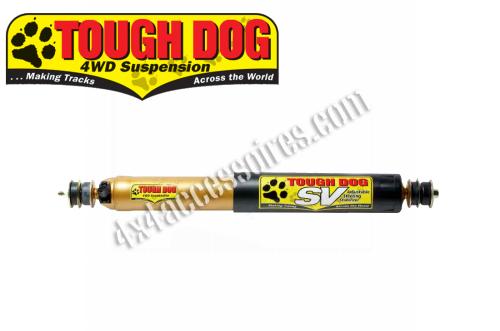 AMORTISSEUR DE DIRECTION RÉGLABLE TOUGH DOG POUR PATROL Y61 TD6 / RANGE ROVER / DISCOVERY I