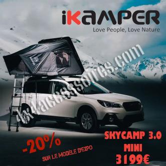 TENTE DE TOIT IKAMPER SKYCAMP 3.0 MINI NOIRE BRILLANT (modèle neuf d'exposition)