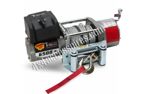TREUIL T-MAX EW 6500 (2950KG) 12V OFF ROAD SERIES CÂBLE ACIER