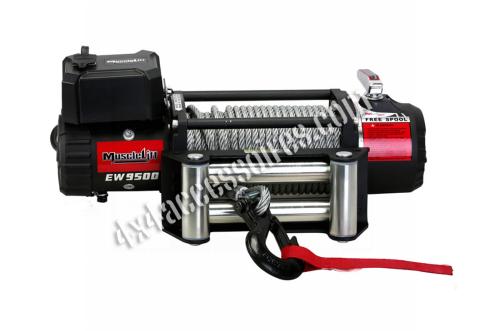 TREUIL T-MAX EW 9500 (4300KG) 12V MUSCLELIFT CÂBLE ACIER