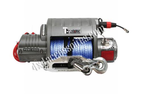 TREUIL T-MAX EWI 9500S (4300KG) 12V EWI SERIES CORDE SYNTHÉTIQUE
