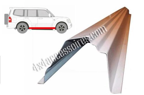 TÔLE EXTÉRIEURE DE BAS DE CAISSE PAJERO DE 2000 à 2006 LONGUEUR 1680 MM