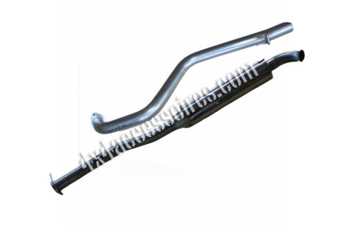 TUBE INTERMÉDIAIRE AVEC SILENCIEUX SPORT + TUBE ARRIÈRE EN 2 PARTIES TECINOX HILUX REVO