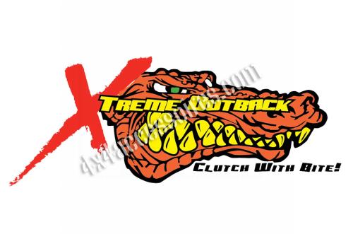 STICKER CROCODILE - XTREME OUTBACK CLUTCH - 20x9 CM